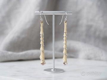 Orecchini panna Handmade coquette earrings