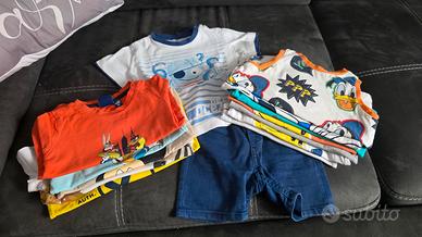 14 pezzi set vestiti da bambino 9/12 12/18