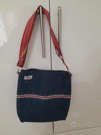 Borsa nuova fatta a mano con jeans Tommy Hilfiger