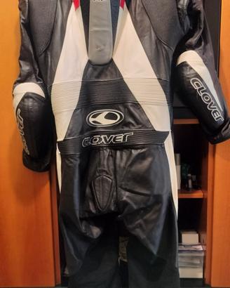 tuta moto in pelle 