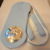 Set 2 posate pappa bambino Valenti elefantino