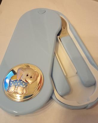 Set 2 posate pappa bambino Valenti elefantino