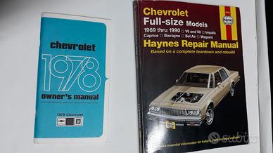 Manuale d'officina Chevrolet Caprice 1978