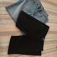Due jeans blu e nero