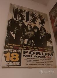 kiss flyier concerto 96 + plettro e biglietti