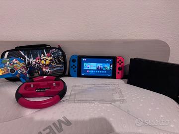 Nintendo switch con accessori
