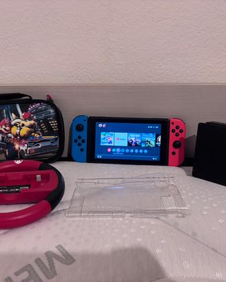 Nintendo switch con accessori