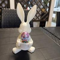 Coniglio pasquale porta ovetto