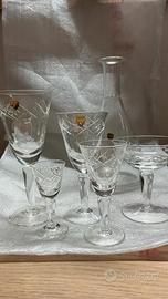 Servizio bicchieri in cristallo 