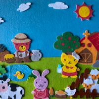 Gioco per bambini felty world farm