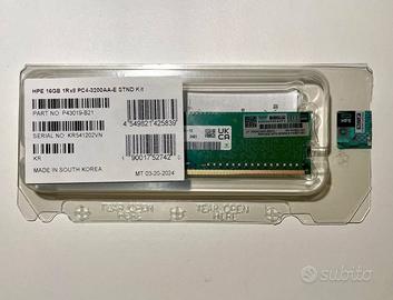 RAM HPE 16GB 1Rx8 PC4-3200AA-E STNDKit - P43019-B1