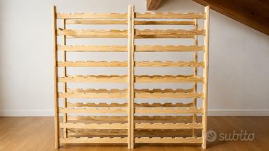 Cantinette sommelier porta vino in abete massello