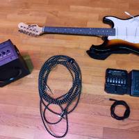 chitarra elettrica ragazzo rockjam zoom 41x
