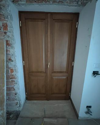 Porta Interni/Esterni Rovere massiccio con telaio