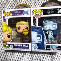 Lotto funko pop tinker bell trilli chase e emily