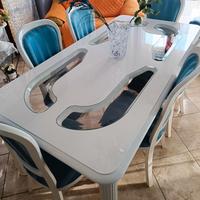 Arredo soggiorno completo – Tavolo, Vetrina e Cred