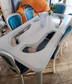 Arredo soggiorno completo – Tavolo, Vetrina e Cred