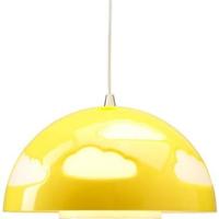 Lampadario Ikea SKOJIG giallo & bianco