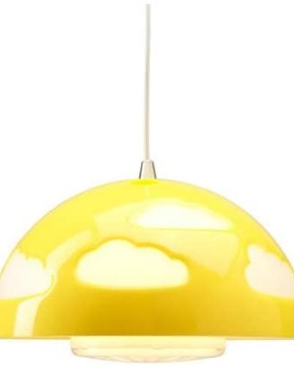 Lampadario Ikea SKOJIG giallo & bianco