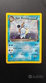 Dark Blastoise holo prima edizione team rocket