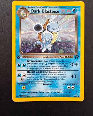 Dark Blastoise holo prima edizione team rocket