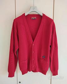 Cardigan Navigare colore rosso vintage anni 90