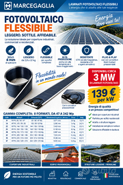Pannelli laminati fotovoltaici flessibili