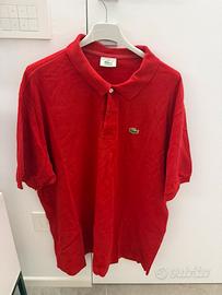 Polo Lacoste rossa taglia 8