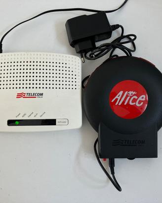 Modem Alice Gate Pirelli e Modem Telecom