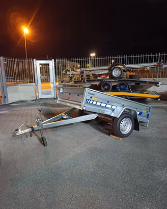 CARRELLO RIMORCHIO AUTO TRASPORTO COSE BASCULANTE 