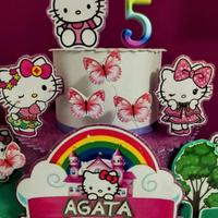 Torta scenografica compleanno Hello Kitty, bambina