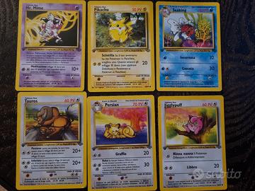 carte pokemon 1 edizione italiane