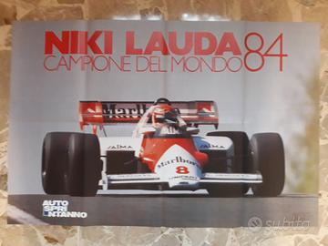 Poster Niki Lauda Campione del mondo 1984