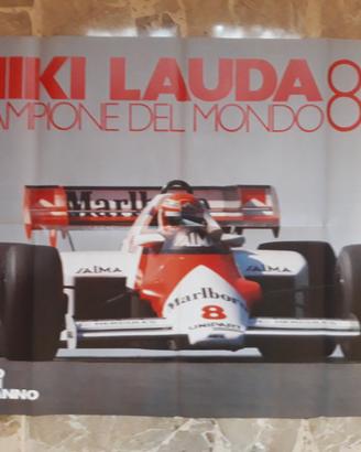 Poster Niki Lauda Campione del mondo 1984