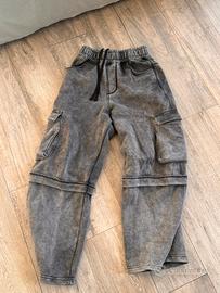 Pantaloni larghi Bershka effetto Acid Wash - XS