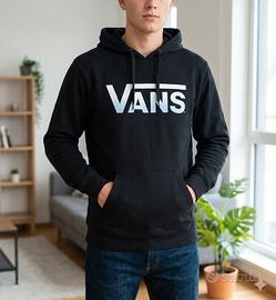 Felpa nera Vans con cappuccio
