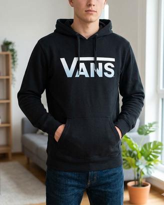 Felpa nera Vans con cappuccio