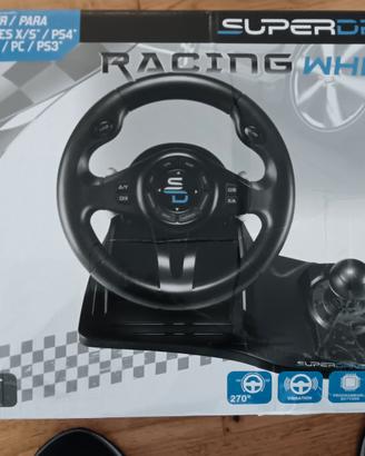 Volante con pedaliera