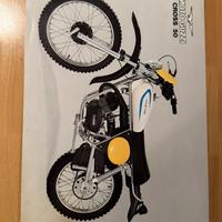 Depliant Scheda Tecnica Moto Guzzi 50 Cross
