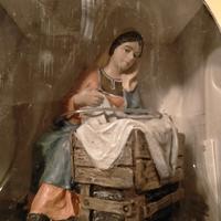 N.2 STATUINE PRESEPE - MADONNA+ STATUINA 