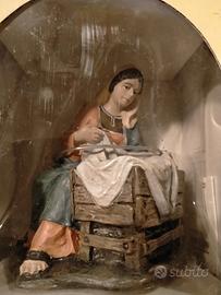 N.2 STATUINE PRESEPE - MADONNA+ STATUINA 