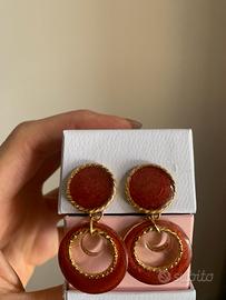 Orecchini hand made in resina