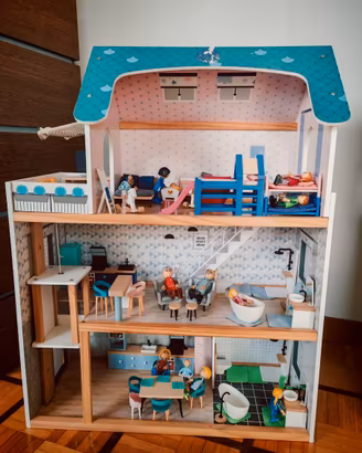 Casa delle Bambole in Legno LIDL (3 Piani + Ascens