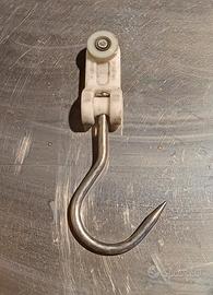 Gancio in acciaio inox con carrucola