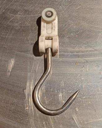 Gancio in acciaio inox con carrucola