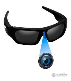 Occhiali sportivi con videocamera per riprese