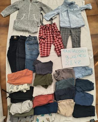 stock abbigliamento bambino 9-12 mesi