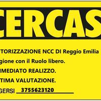Licenza Ncc Reggio Emilia