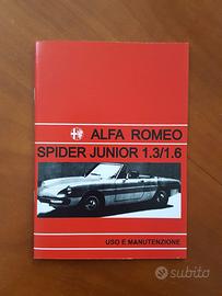 Uso e manutenzione Alfa Romeo Spider 1.3 1.6