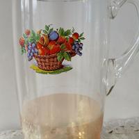 Caraffa in vetro vintage da 1,5 litri